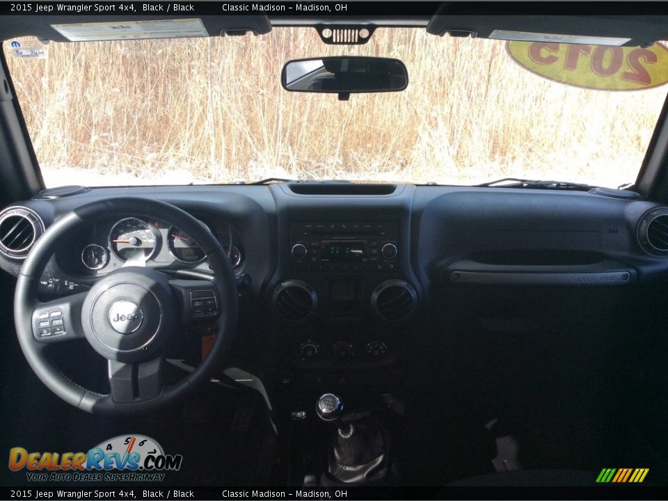 2015 Jeep Wrangler Sport 4x4 Black / Black Photo #16