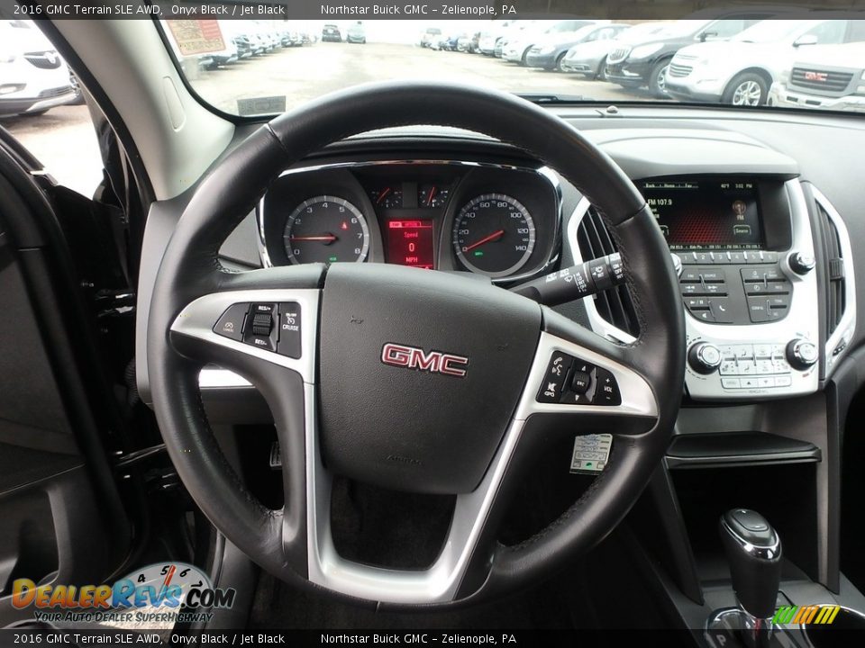 2016 GMC Terrain SLE AWD Onyx Black / Jet Black Photo #23