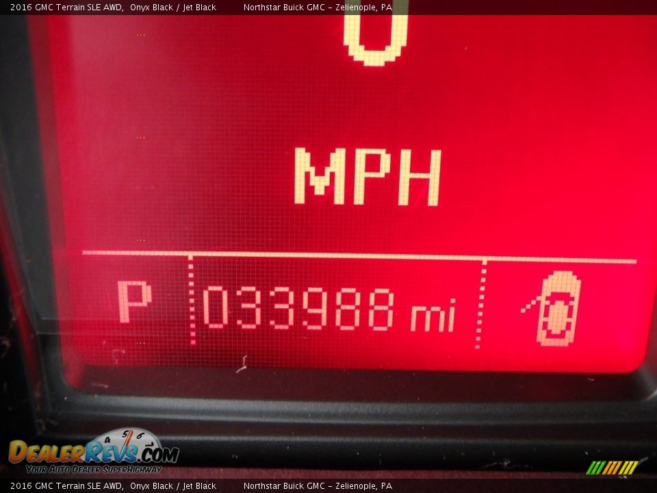 2016 GMC Terrain SLE AWD Onyx Black / Jet Black Photo #30