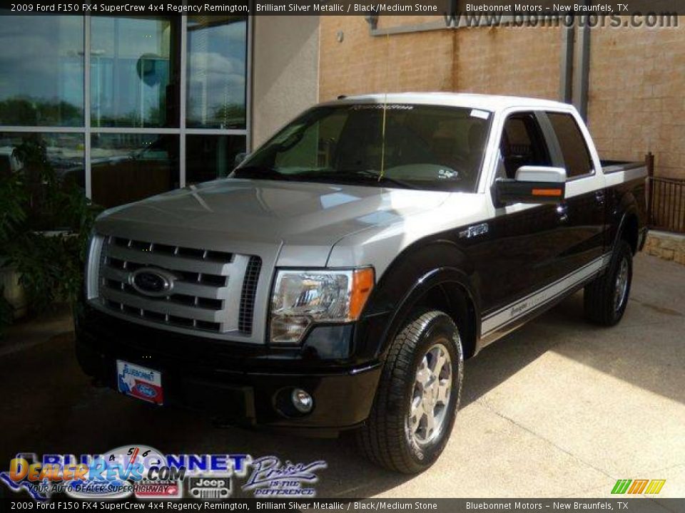 2009 Ford F150 FX4 SuperCrew 4x4 Regency Remington Brilliant Silver Metallic / Black/Medium Stone Photo #1