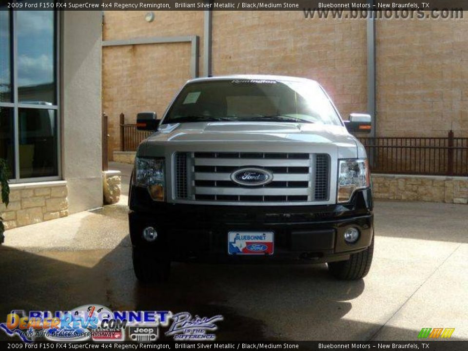 2009 Ford F150 FX4 SuperCrew 4x4 Regency Remington Brilliant Silver Metallic / Black/Medium Stone Photo #2