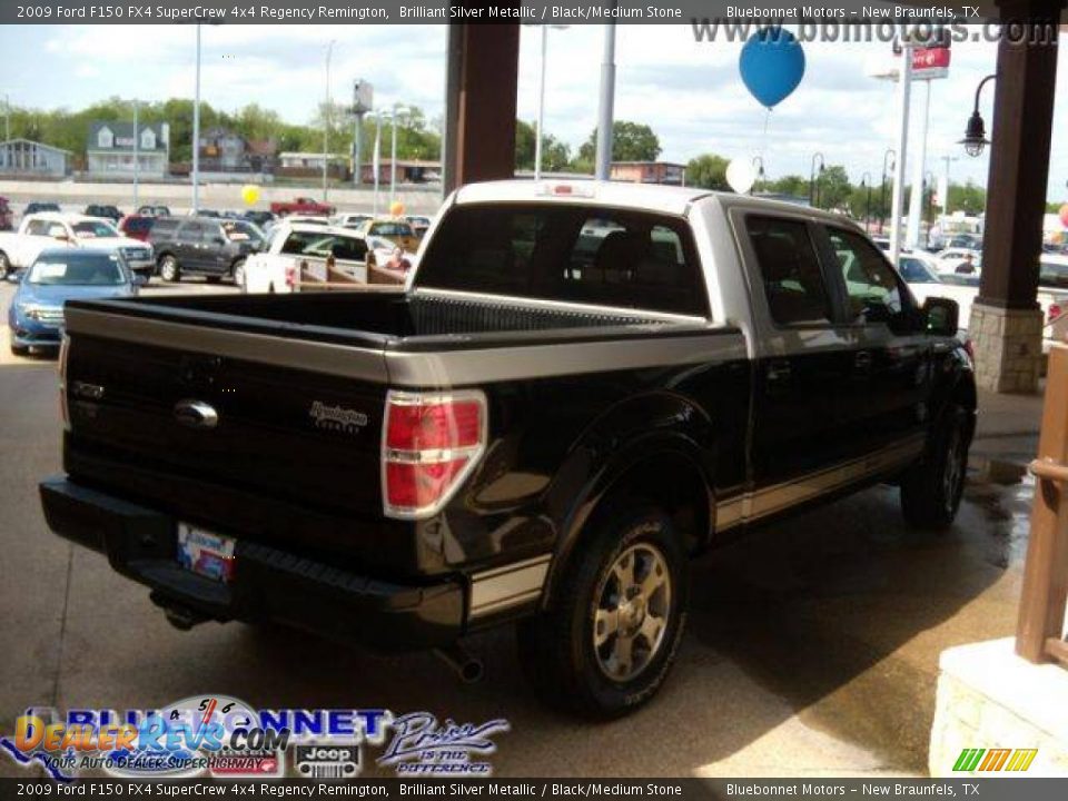 2009 Ford F150 FX4 SuperCrew 4x4 Regency Remington Brilliant Silver Metallic / Black/Medium Stone Photo #3