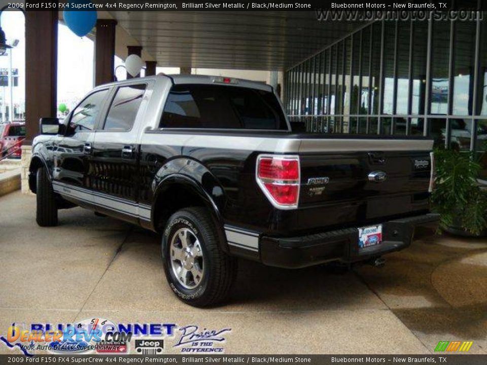 2009 Ford F150 FX4 SuperCrew 4x4 Regency Remington Brilliant Silver Metallic / Black/Medium Stone Photo #6