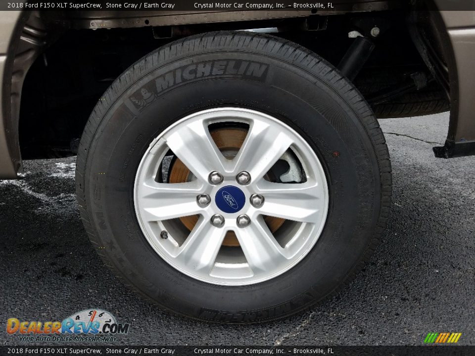 2018 Ford F150 XLT SuperCrew Stone Gray / Earth Gray Photo #20