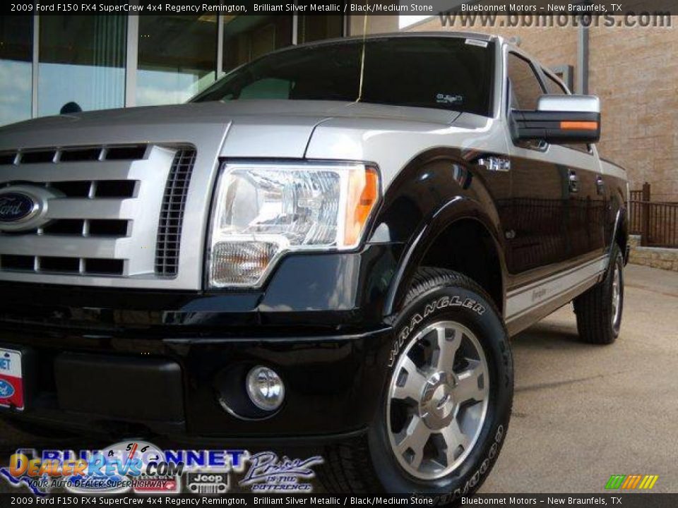 2009 Ford F150 FX4 SuperCrew 4x4 Regency Remington Brilliant Silver Metallic / Black/Medium Stone Photo #7