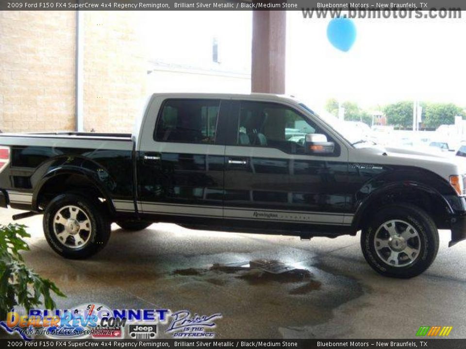 2009 Ford F150 FX4 SuperCrew 4x4 Regency Remington Brilliant Silver Metallic / Black/Medium Stone Photo #8