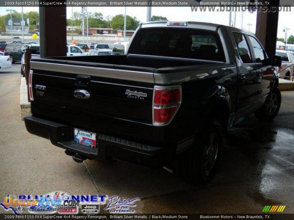2009 Ford F150 FX4 SuperCrew 4x4 Regency Remington Brilliant Silver Metallic / Black/Medium Stone Photo #10