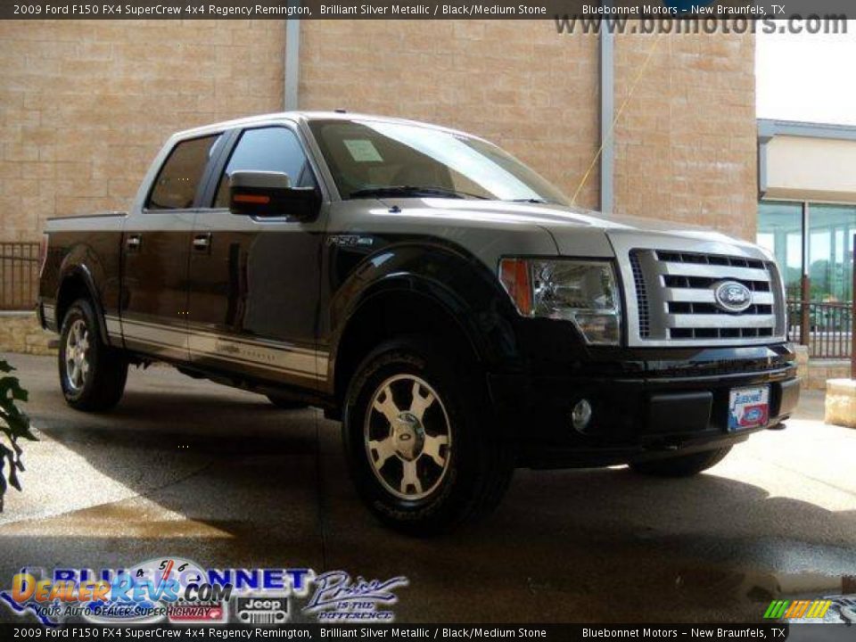 2009 Ford F150 FX4 SuperCrew 4x4 Regency Remington Brilliant Silver Metallic / Black/Medium Stone Photo #11