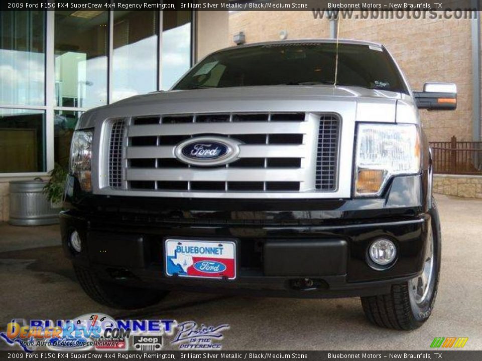 2009 Ford F150 FX4 SuperCrew 4x4 Regency Remington Brilliant Silver Metallic / Black/Medium Stone Photo #12