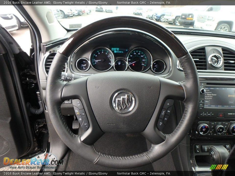 2016 Buick Enclave Leather AWD Ebony Twilight Metallic / Ebony/Ebony Photo #25