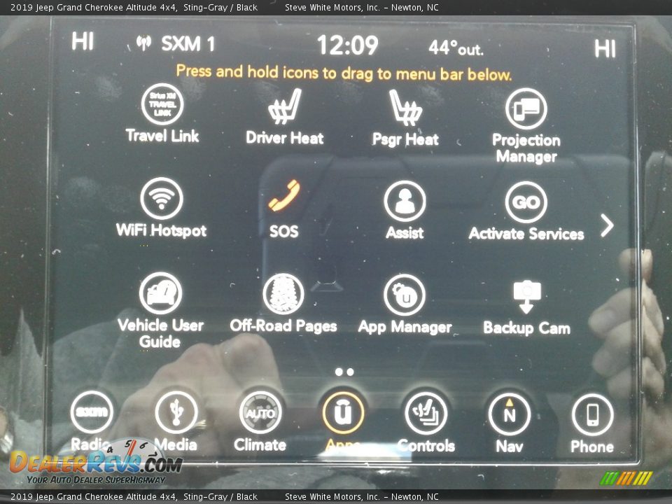2019 Jeep Grand Cherokee Altitude 4x4 Sting-Gray / Black Photo #27
