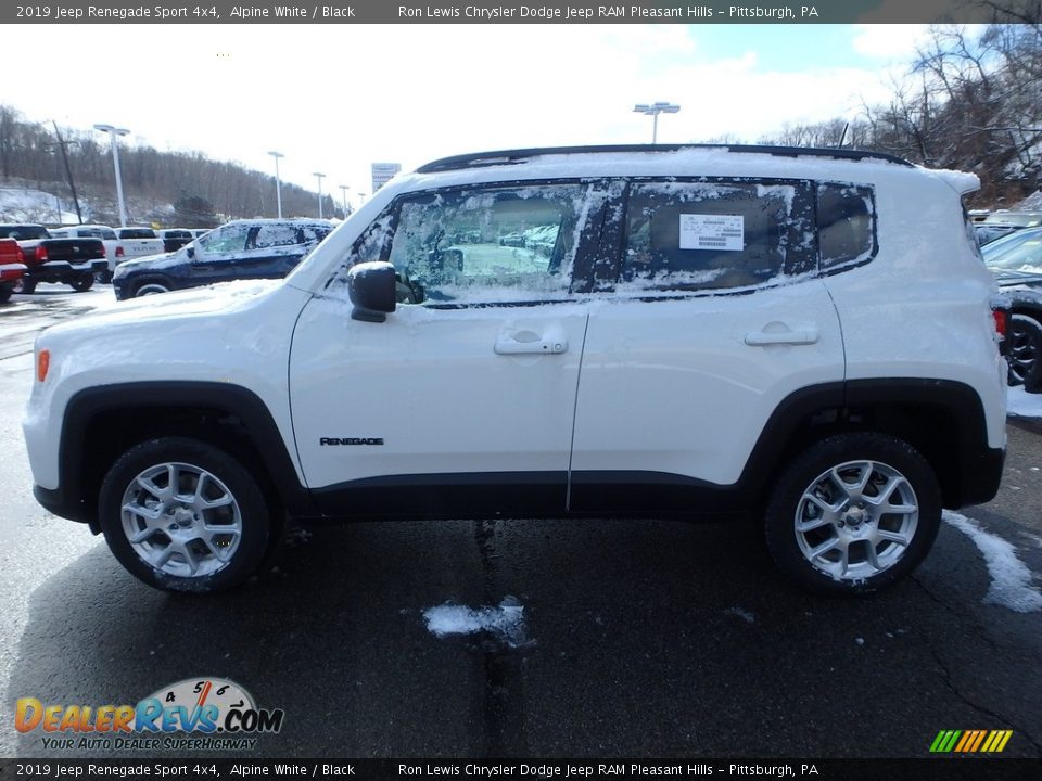 2019 Jeep Renegade Sport 4x4 Alpine White / Black Photo #2