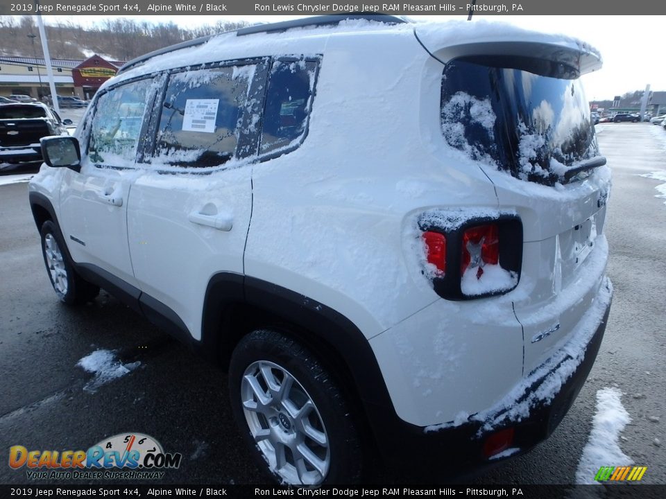 2019 Jeep Renegade Sport 4x4 Alpine White / Black Photo #3