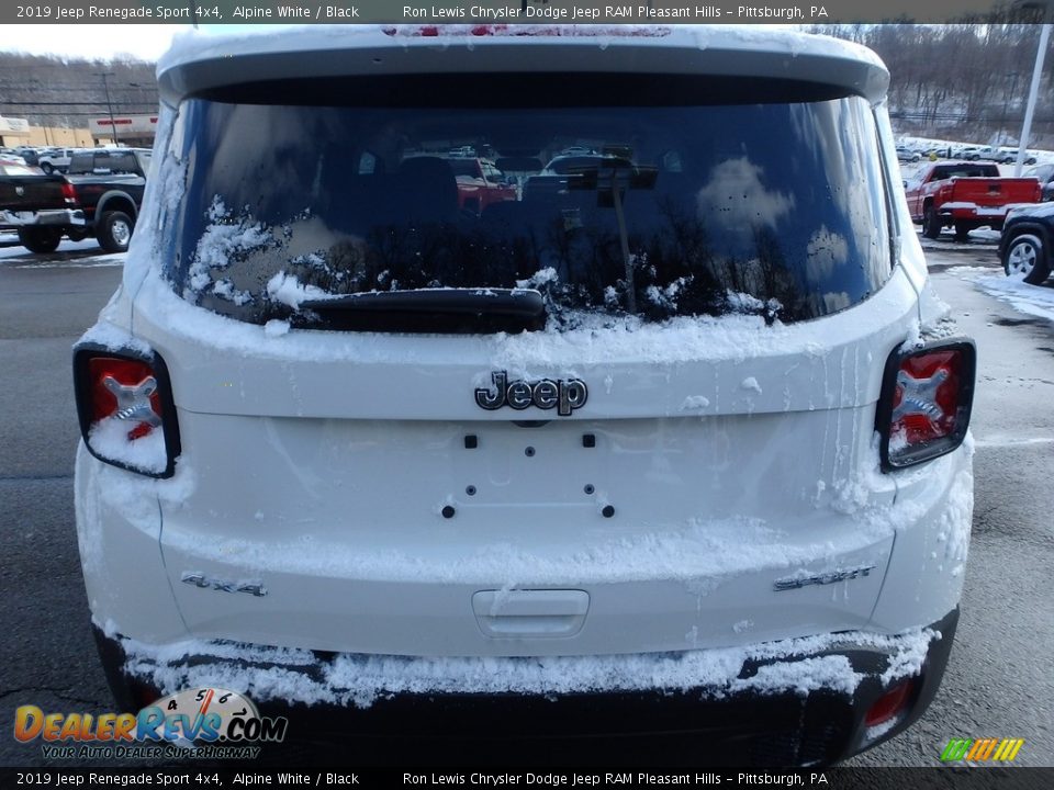2019 Jeep Renegade Sport 4x4 Alpine White / Black Photo #4