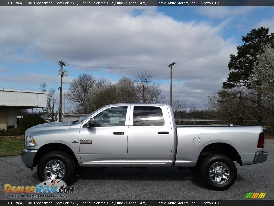 2018 Ram 2500 Tradesman Crew Cab 4x4 Bright Silver Metallic / Black/Diesel Gray Photo #1