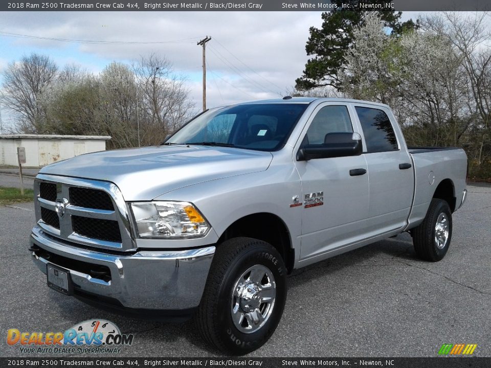 2018 Ram 2500 Tradesman Crew Cab 4x4 Bright Silver Metallic / Black/Diesel Gray Photo #2