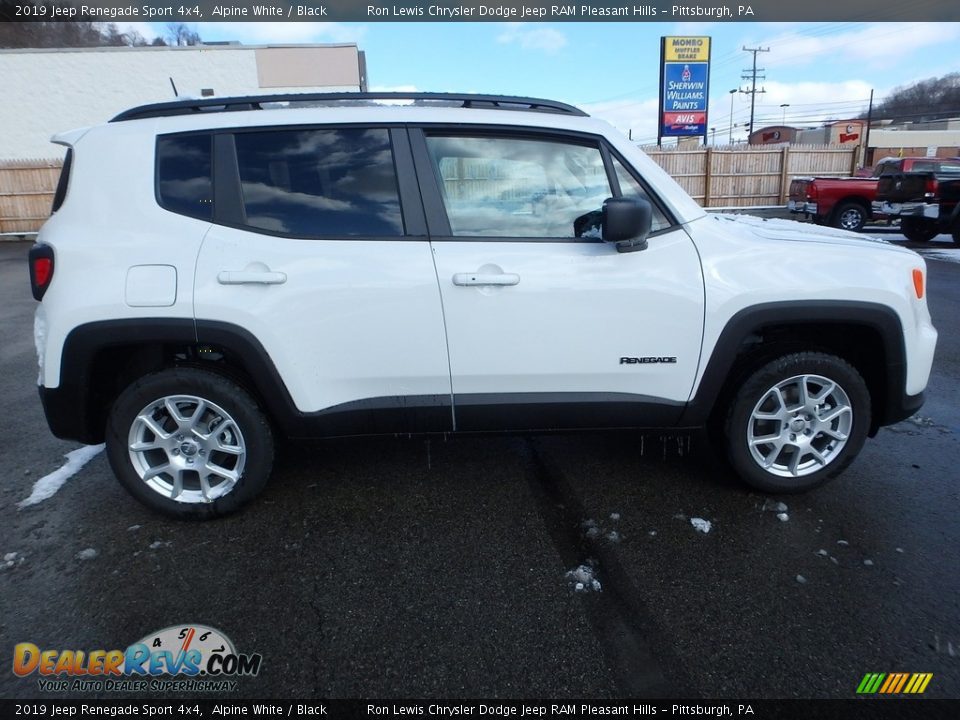 2019 Jeep Renegade Sport 4x4 Alpine White / Black Photo #7