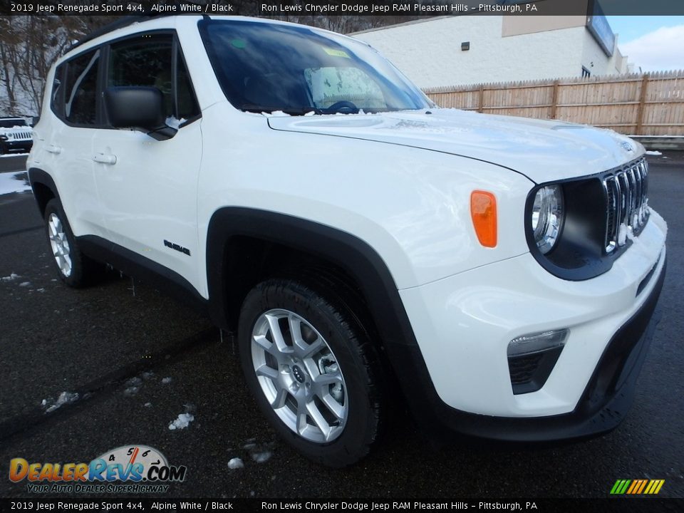2019 Jeep Renegade Sport 4x4 Alpine White / Black Photo #8