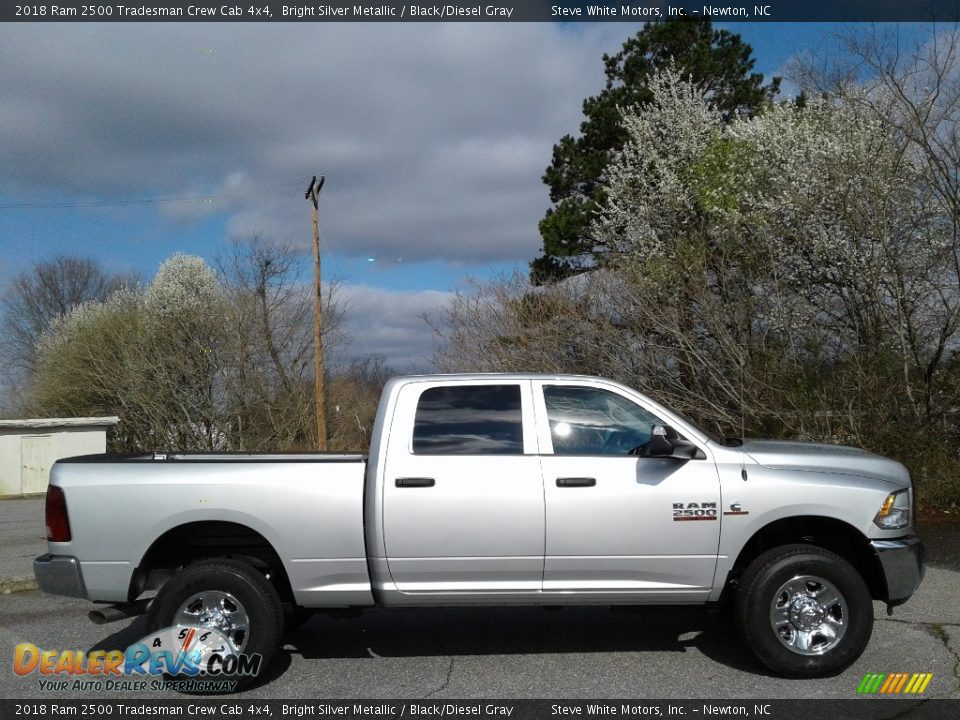 2018 Ram 2500 Tradesman Crew Cab 4x4 Bright Silver Metallic / Black/Diesel Gray Photo #5