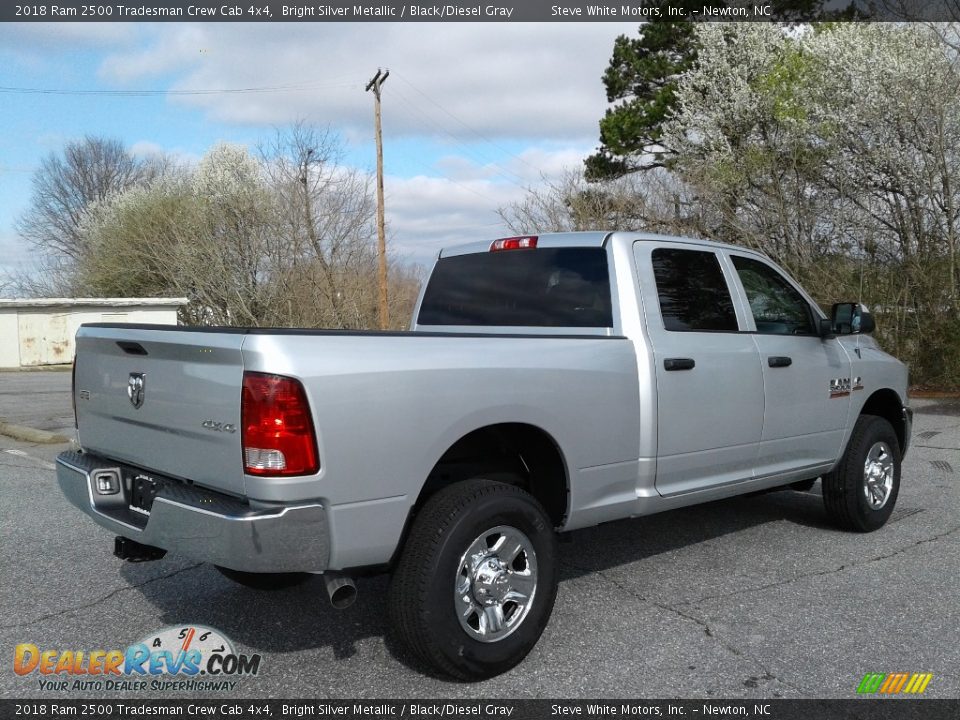 2018 Ram 2500 Tradesman Crew Cab 4x4 Bright Silver Metallic / Black/Diesel Gray Photo #6