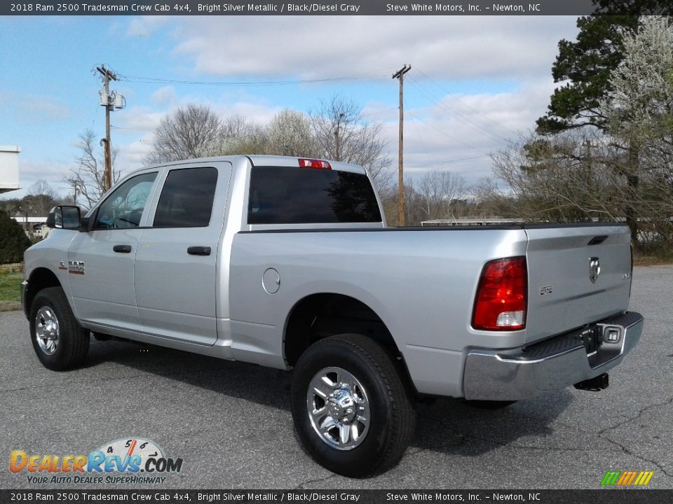 2018 Ram 2500 Tradesman Crew Cab 4x4 Bright Silver Metallic / Black/Diesel Gray Photo #8