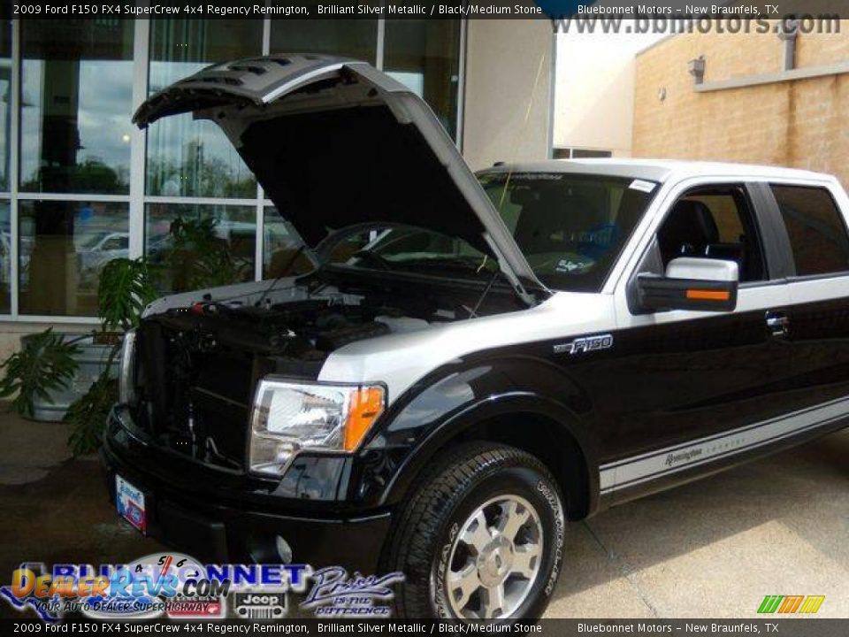 2009 Ford F150 FX4 SuperCrew 4x4 Regency Remington Brilliant Silver Metallic / Black/Medium Stone Photo #26