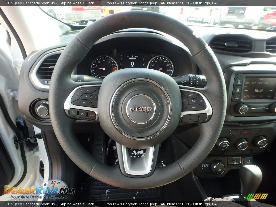 2019 Jeep Renegade Sport 4x4 Alpine White / Black Photo #18