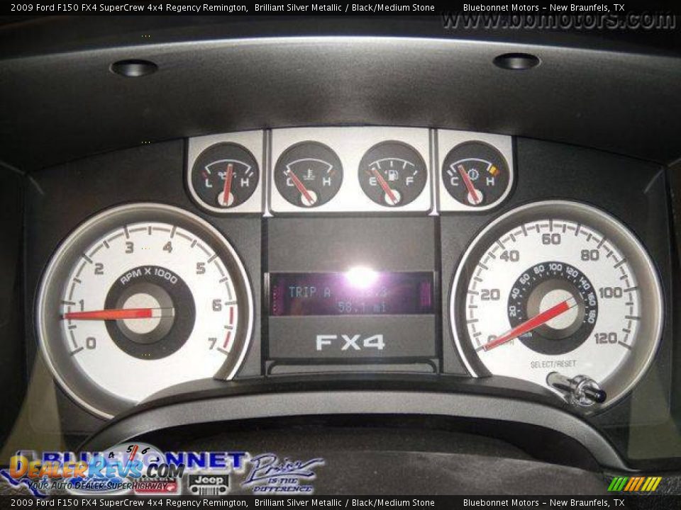 2009 Ford F150 FX4 SuperCrew 4x4 Regency Remington Brilliant Silver Metallic / Black/Medium Stone Photo #28