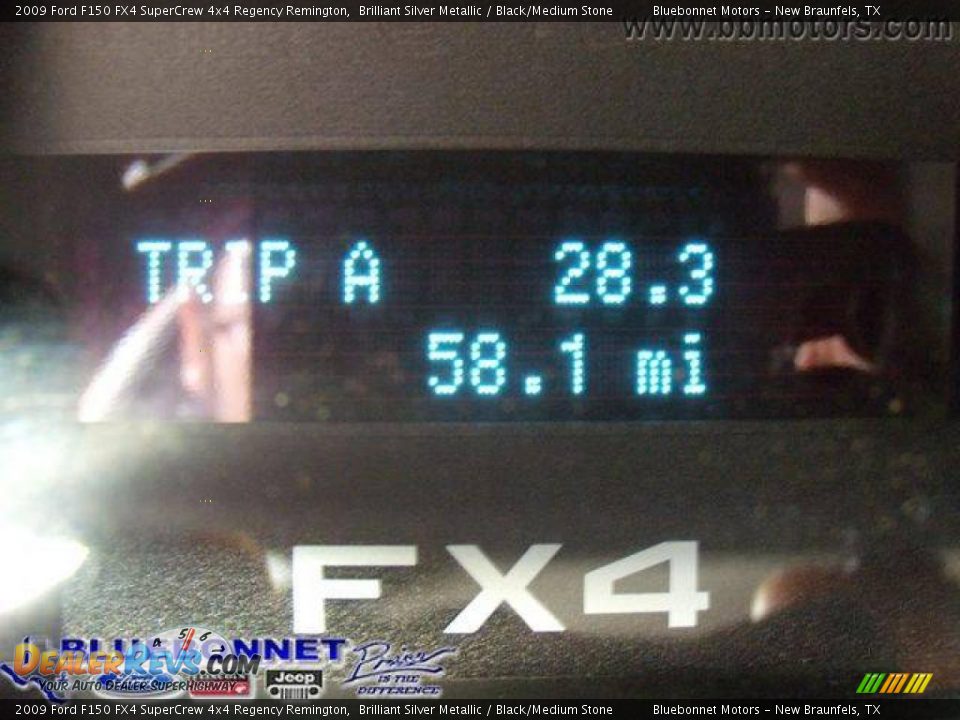 2009 Ford F150 FX4 SuperCrew 4x4 Regency Remington Brilliant Silver Metallic / Black/Medium Stone Photo #30