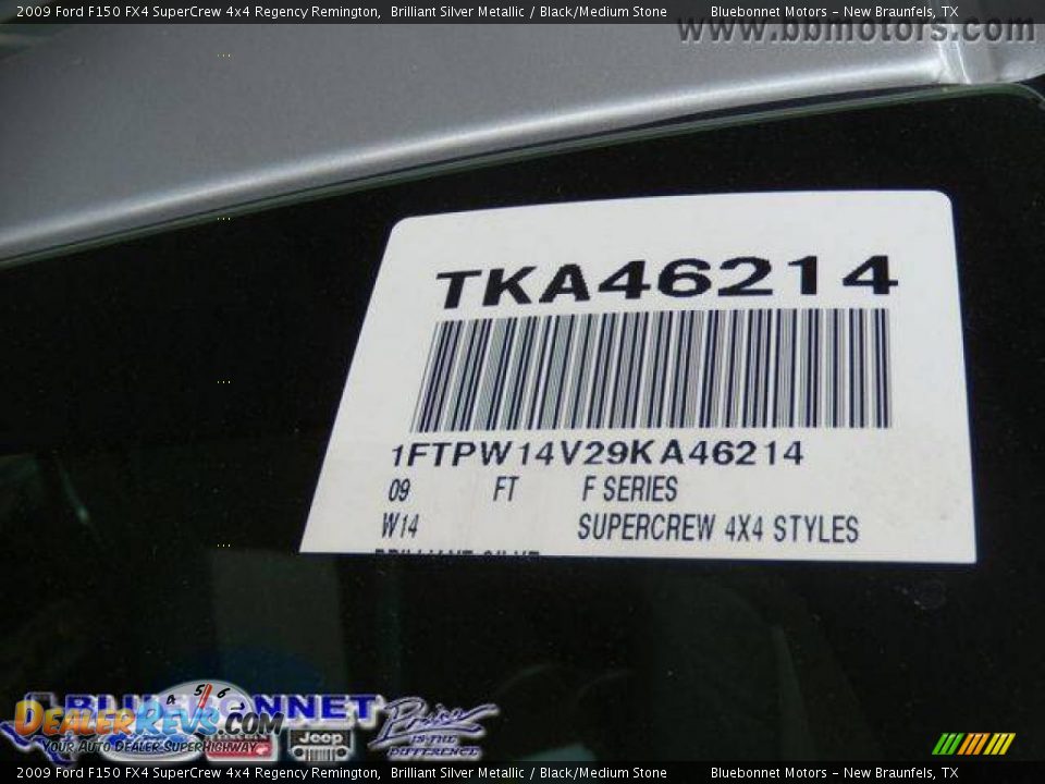 2009 Ford F150 FX4 SuperCrew 4x4 Regency Remington Brilliant Silver Metallic / Black/Medium Stone Photo #31