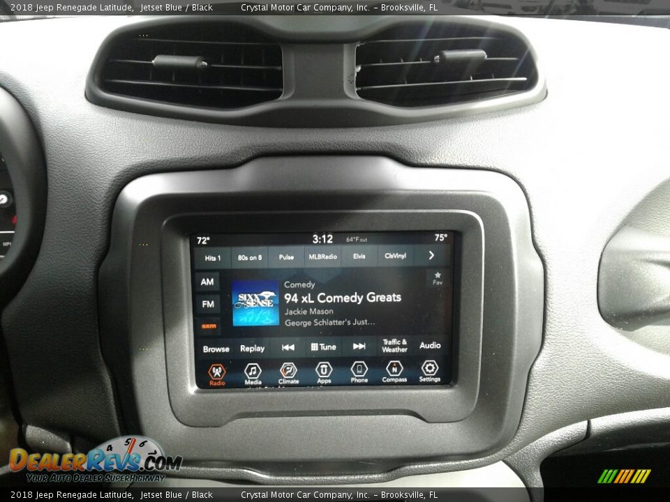 2018 Jeep Renegade Latitude Jetset Blue / Black Photo #15