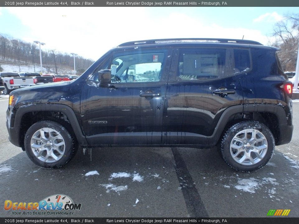 2018 Jeep Renegade Latitude 4x4 Black / Black Photo #2