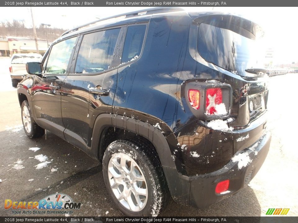 2018 Jeep Renegade Latitude 4x4 Black / Black Photo #3