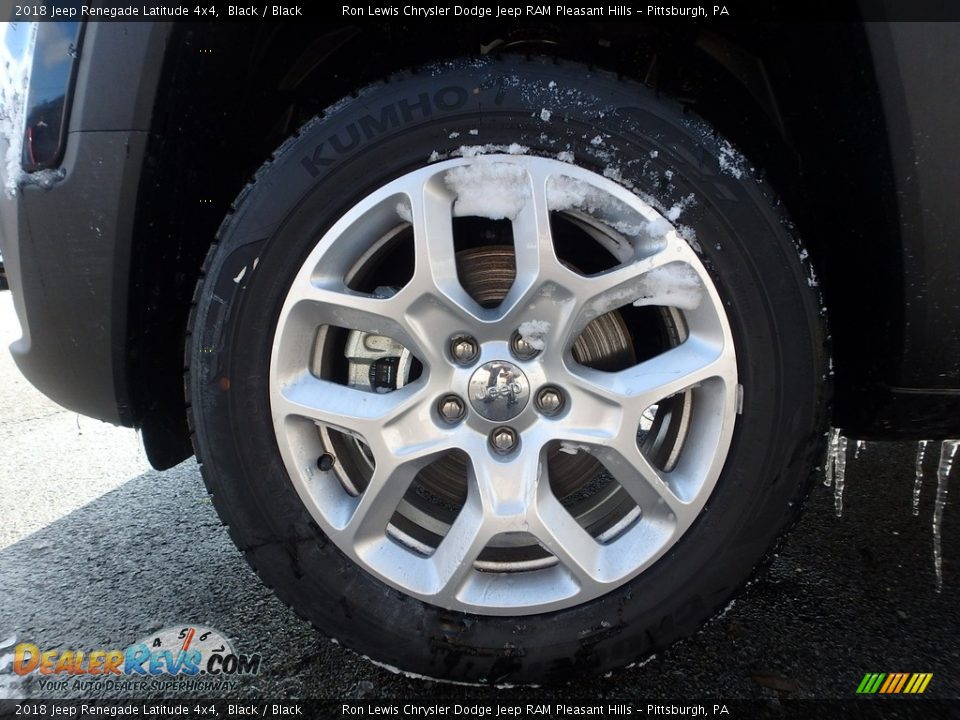 2018 Jeep Renegade Latitude 4x4 Black / Black Photo #10