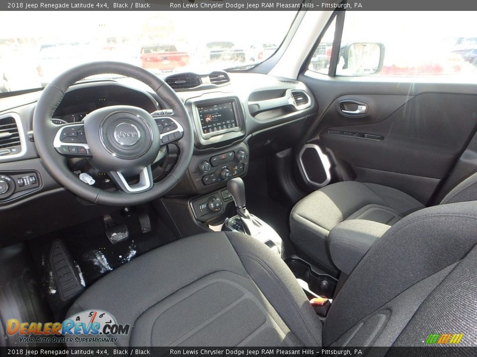 2018 Jeep Renegade Latitude 4x4 Black / Black Photo #13