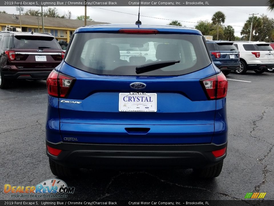 2019 Ford Escape S Lightning Blue / Chromite Gray/Charcoal Black Photo #4