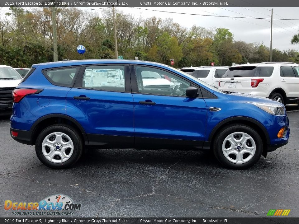 2019 Ford Escape S Lightning Blue / Chromite Gray/Charcoal Black Photo #6