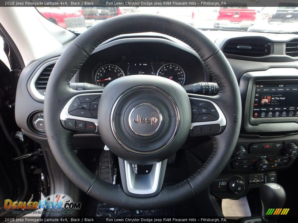 2018 Jeep Renegade Latitude 4x4 Black / Black Photo #18