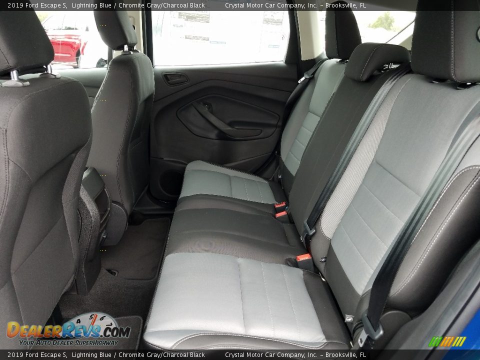 2019 Ford Escape S Lightning Blue / Chromite Gray/Charcoal Black Photo #9