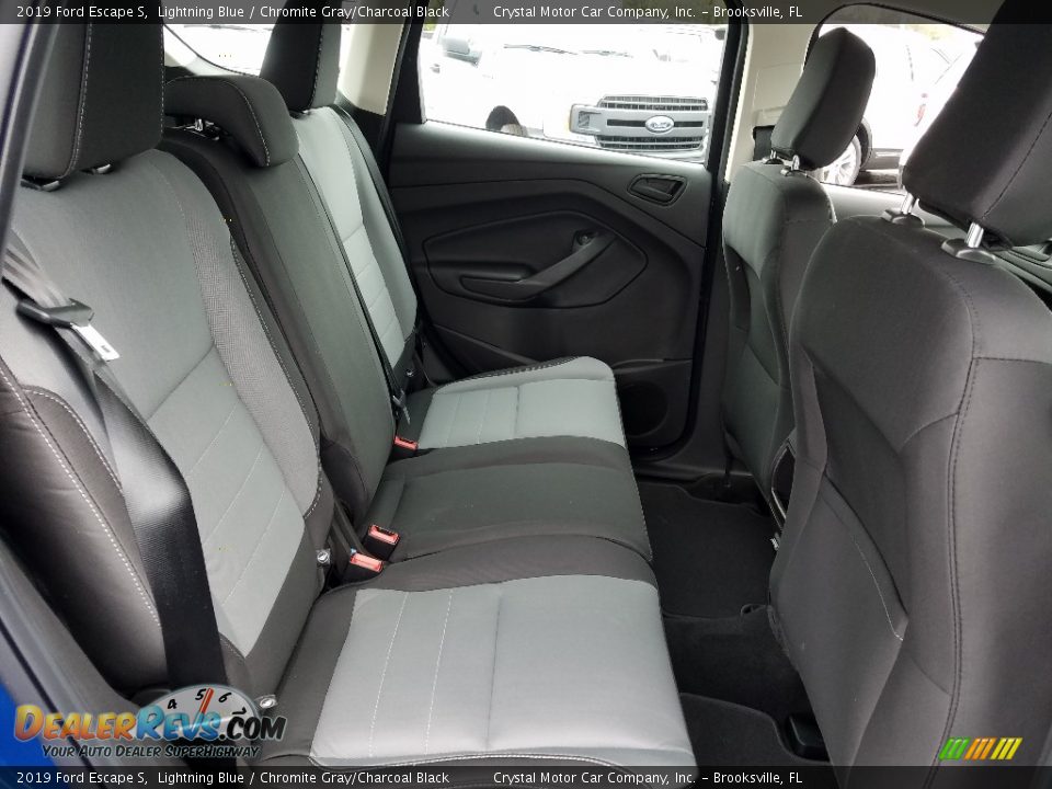 2019 Ford Escape S Lightning Blue / Chromite Gray/Charcoal Black Photo #10