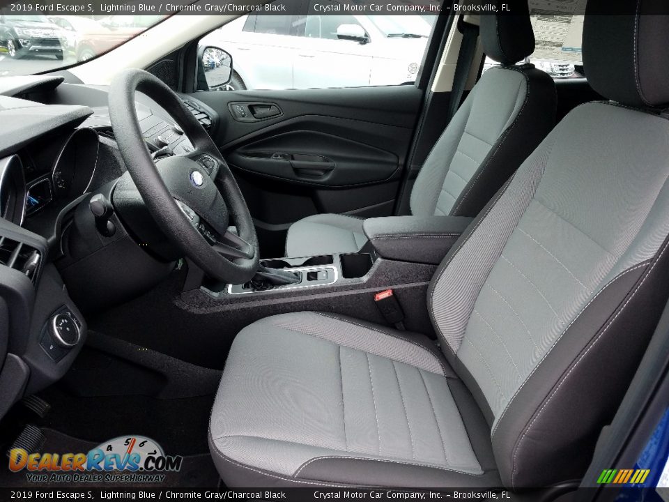 2019 Ford Escape S Lightning Blue / Chromite Gray/Charcoal Black Photo #11