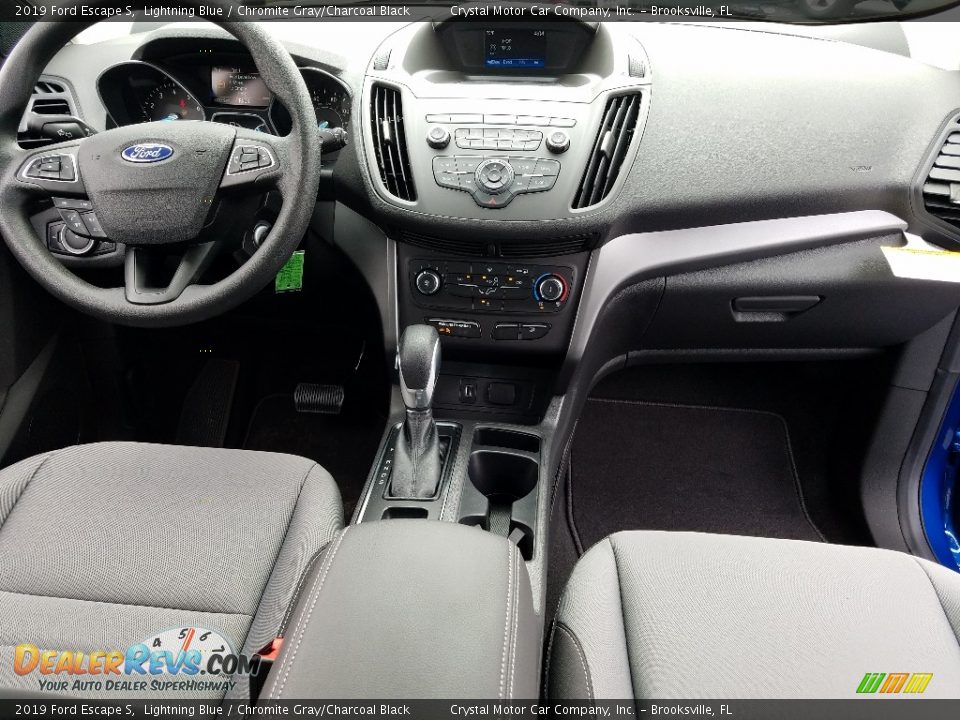 2019 Ford Escape S Lightning Blue / Chromite Gray/Charcoal Black Photo #13