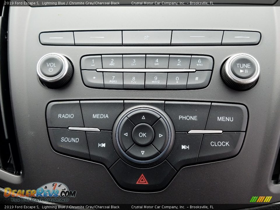 2019 Ford Escape S Lightning Blue / Chromite Gray/Charcoal Black Photo #15