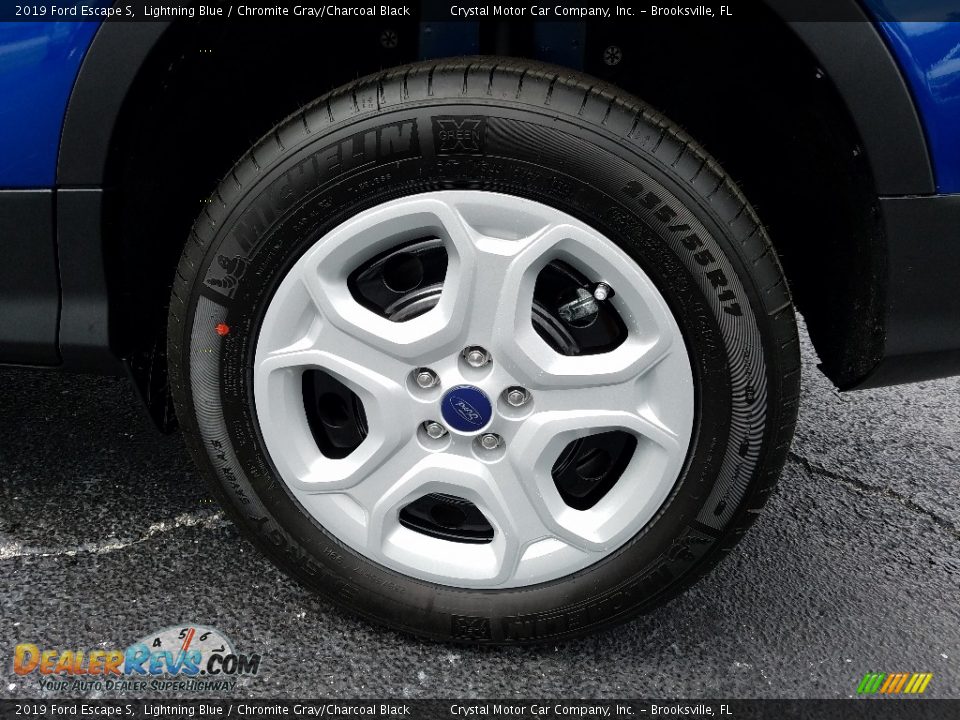 2019 Ford Escape S Lightning Blue / Chromite Gray/Charcoal Black Photo #20