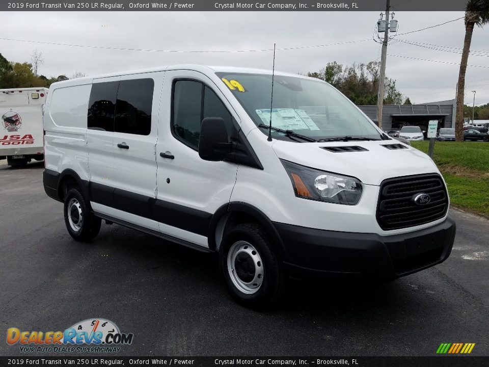 2019 Ford Transit Van 250 LR Regular Oxford White / Pewter Photo #7