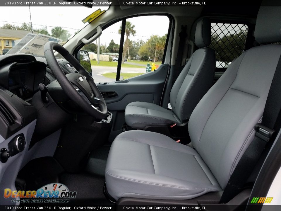 2019 Ford Transit Van 250 LR Regular Oxford White / Pewter Photo #9