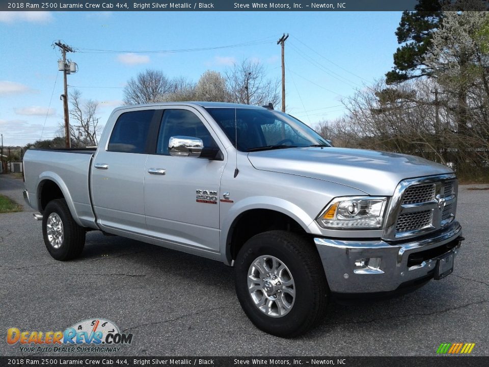 2018 Ram 2500 Laramie Crew Cab 4x4 Bright Silver Metallic / Black Photo #4