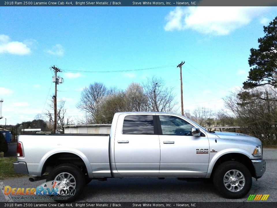 2018 Ram 2500 Laramie Crew Cab 4x4 Bright Silver Metallic / Black Photo #5