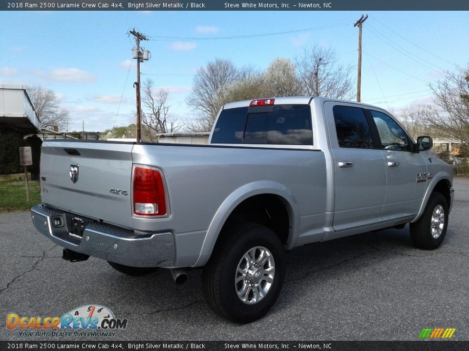 2018 Ram 2500 Laramie Crew Cab 4x4 Bright Silver Metallic / Black Photo #6