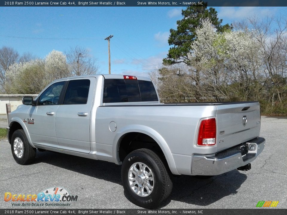 2018 Ram 2500 Laramie Crew Cab 4x4 Bright Silver Metallic / Black Photo #8